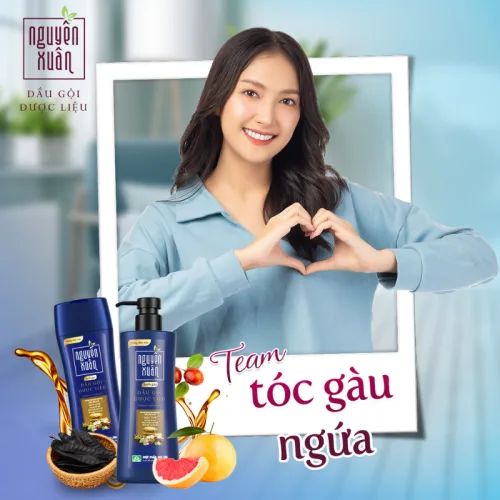 Dầu Gội Dược Liệu Nguyên Xuân Sạch Gàu 275ml - Màu Xanh Dương Đậm