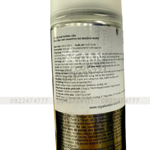 Dry shampoo Girlz Only: Từ chọn mùi đến chải sạch phần dư