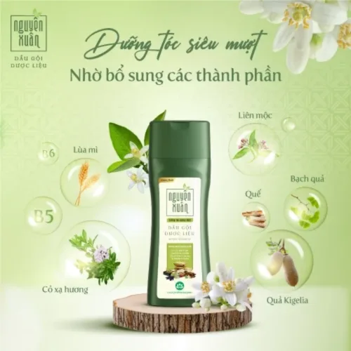 Bảng giá sỉ dầu Gội Nguyên Xuân Dược Liệu Dưỡng Tóc Hương Bưởi 250ml - Xanh Lá Nhạt