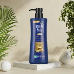 Dầu Gội Nguyên Xuân Dược Liệu Sạch Gàu 450ml - Xanh Dương Đậm