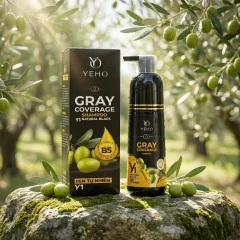 Dầu Gội Phủ Bạc Yeho Y1 425g - Dầu Gội Nhuộm Phủ Bạc Màu Đen