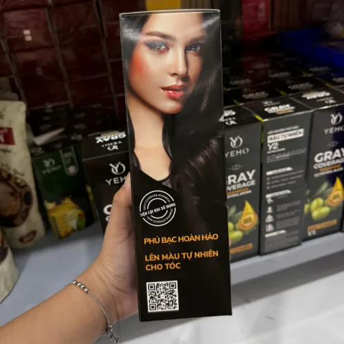 Dầu Gội Phủ Bạc Yeho Y1 425g - Dầu Gội Nhuộm Phủ Bạc Màu Đen