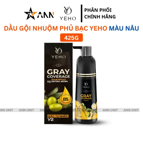 Phân phối dầu Gội Phủ Bạc Yeho Y2 425g - Dầu Gội Nhuộm Phủ Bạc Màu Nâu