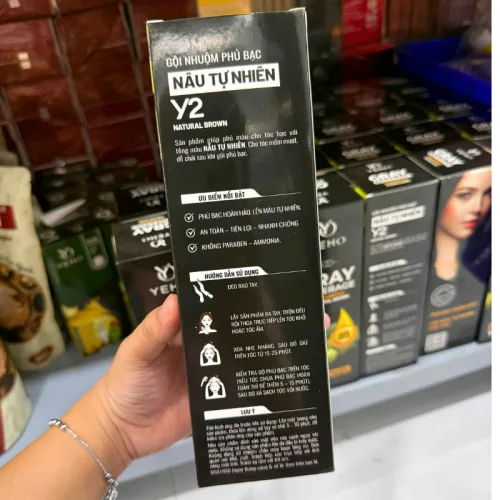 Phân phối dầu Gội Phủ Bạc Yeho Y2 425g - Dầu Gội Nhuộm Phủ Bạc Màu Nâu
