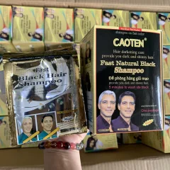 Dầu Gội Phủ Bạc YiCAOTEN Màu Đen Hộp 10gói