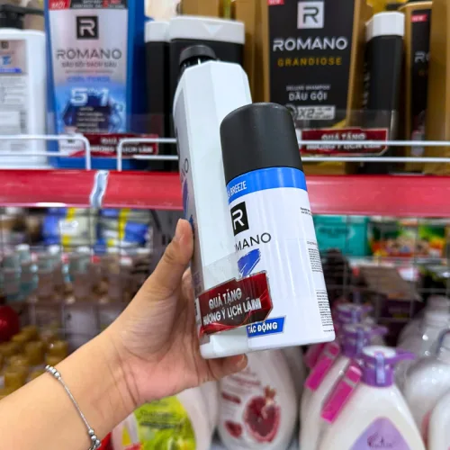 Dầu gội nam Sea Breeze Romano Gen Z, chai trắng 650g kèm xịt khử mùi