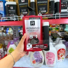 Bảng giá sỉ dầu Gội Romano Sạch Gàu Anti - Dandruff Shampoo Attitude 5 In 1 650g - Dầu Gội Nam Chai Đỏ (Tặng Sữa Tắm Sạch Sảng Khoái)