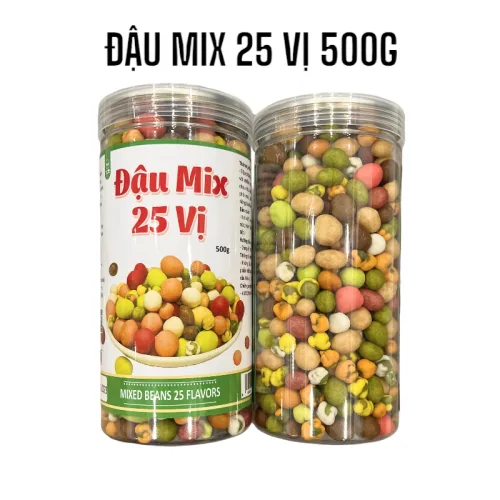 Bảng giá sỉ đậu Mix 25 Vị Thơm Ngon 500g