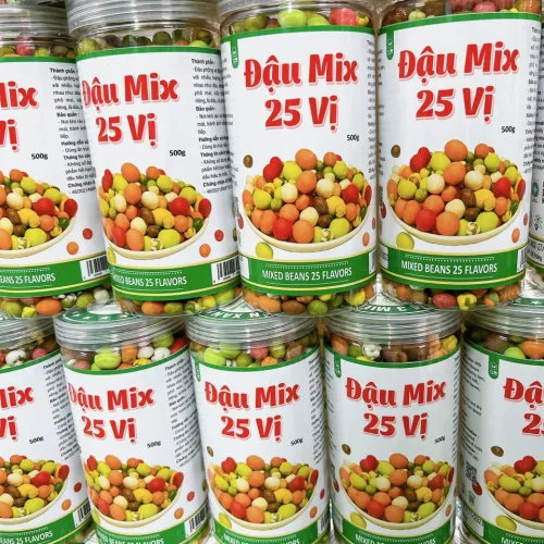 Bảng giá sỉ đậu Mix 25 Vị Thơm Ngon 500g