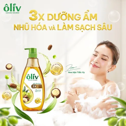 Sỉ dầu Tắm Ôliu Ôliv 3x Dưỡng Ẩm 650ml - Tặng Dầu Gội Ôliu Giúp Giảm Gãy Rụng Tóc
