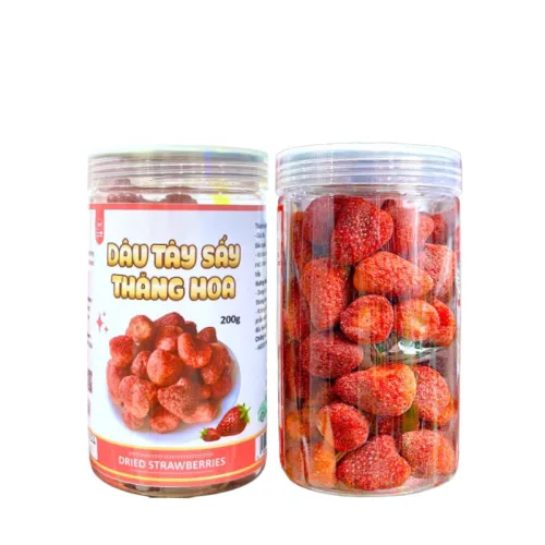 Sỉ dâu Tây Sấy Thăng Hoa Thơm Ngon 200g hộp