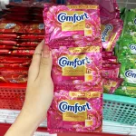 Dây 12 Gói Nước Xả Vải Comfort Hương Nước Hoa Kiêu Sa 18ml/Gói - Màu Hồng Đậm