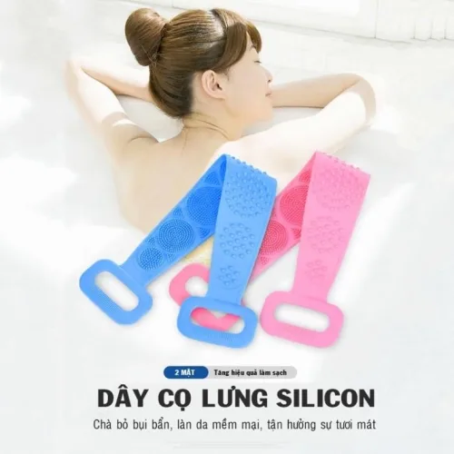 Phân phối dây Tắm Chà Lưng Silicon 58x10cm