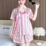 Đồ Bộ Nữ Chất Liệu Latin Mặc Mát Mềm Mịn - Set Bộ Nữ Pijama Tay Ngắn Quần Ngắn Nhiều Màu Mẫu Xinh (Size Từ 40-60kg)