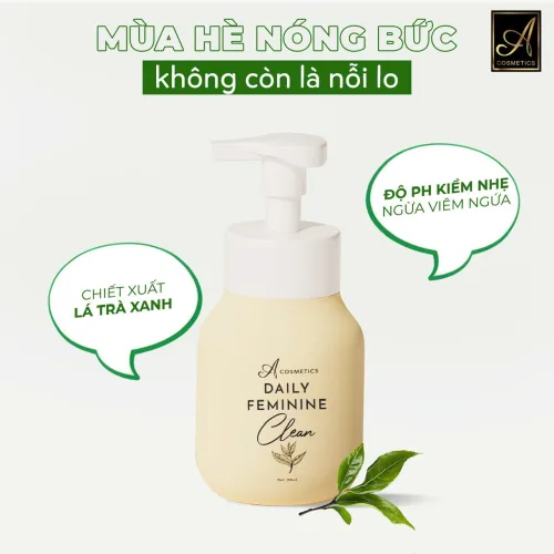 A Cosmetics Daily Feminine Clean, dung dịch vệ sinh 150ml kèm nước hoa vùng kín 5ml