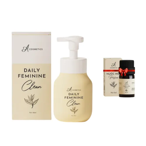 Hình ảnh Dung Dịch Vệ Sinh A Cosmetics Daily Feminine Clean 150ml - Tặng Nước Hoa Vùng Kín 5ml trong bộ sưu tập Dung dịch vệ sinh, dưỡng vùng kín