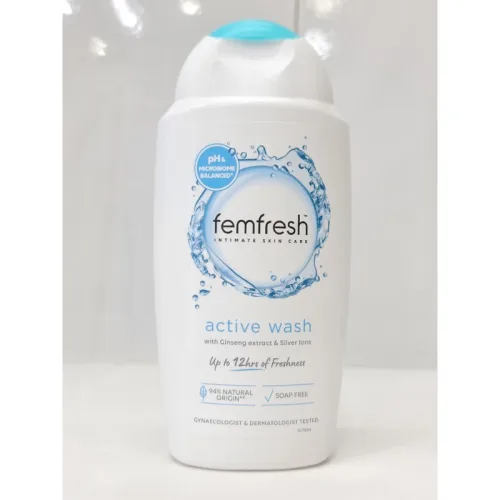 Dung Dịch Vệ Sinh Phụ Nữ Femfresh Active Wash Màu Xanh Dương 250ml