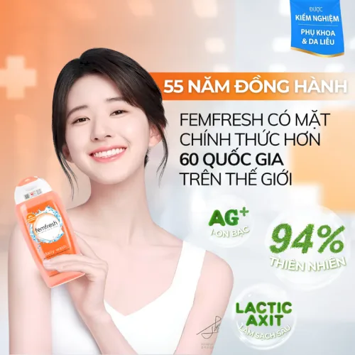 Femfresh Intimate Skin Care Daily Wash, dung dịch vệ sinh phụ nữ 250 ml