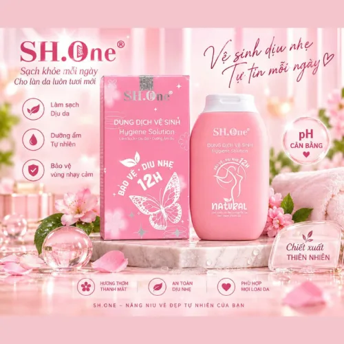 Dung Dịch Vệ Sinh Phụ Nữ Hygiene Solution Sh.One 200ml Bảo Vệ Dịu Nhẹ 12h