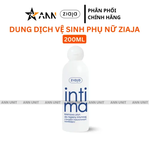 Dung Dịch Vệ Sinh Phụ Nữ Ziaja Intimate 200ml Xanh Dương Đậm