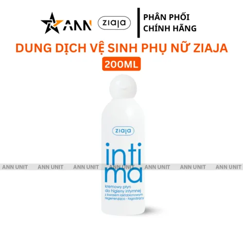 Dung Dịch Vệ Sinh Phụ Nữ Ziaja Intimate 200ml Xanh Dương Nhạt