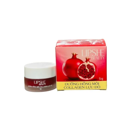 Dưỡng Hồng Môi Collagen Lựu Đỏ LIPSHE Beauty phù hợp để tham khảo khi chọn Son môi, dưỡng môi