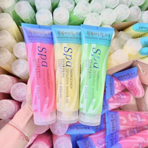 Gel Spa Exfoliating Shower Gel tẩy tế bào chết body Hàn Quốc 350ml