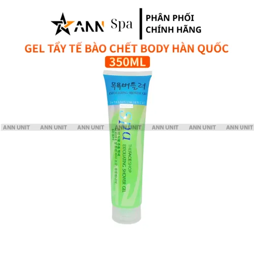 Phân phối gel Tẩy Tế Bào Da Chết Body Hàn Quốc Spa Exfoliating Shower Gel 350ml - Màu Xanh Lá
