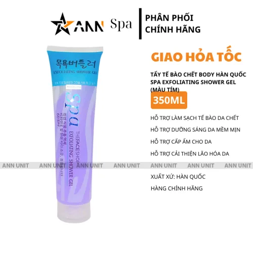 Gel Spa Exfoliating Shower Gel tẩy tế bào chết body Hàn Quốc 350ml