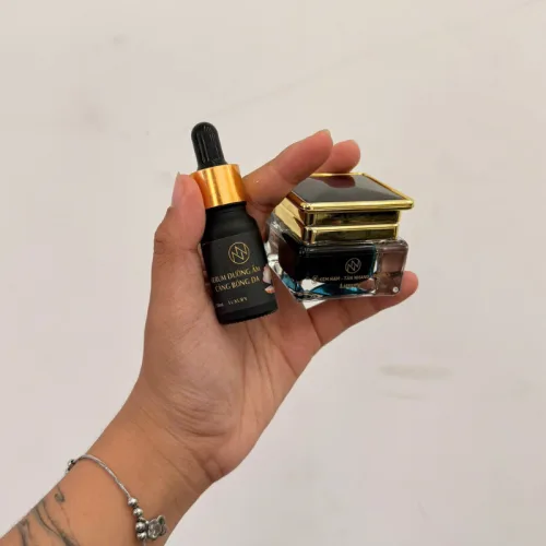 Combo Tái Tạo Ngọc Trai Đen Nn Luxury Serum 10ml & Kem Face 10g Phiên Bản Mới