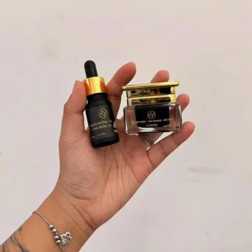 Combo Tái Tạo Ngọc Trai Đen Nn Luxury Serum 10ml & Kem Face 10g Phiên Bản Mới