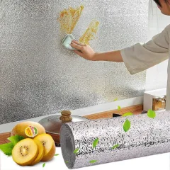 Giấy Bạc Dán Bếp Miếng Dán Tường Cách Nhiệt Chống Bụi Bẩn 170Cm