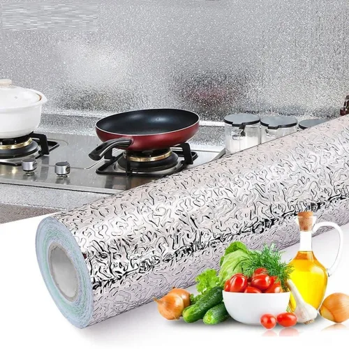 Giấy Bạc Dán Bếp Miếng Dán Tường Cách Nhiệt Chống Bụi Bẩn 170Cm