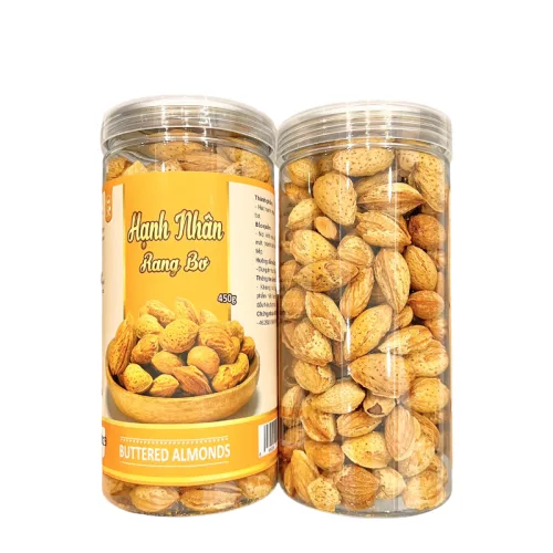 Hạnh Nhân Rang Bơ Thơm Ngon 450g Hộp