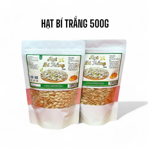 Hạt bí trắng đóng túi zip 500g