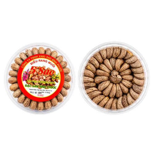 Hạt Điều Rang Muối 5 Sao Bình Phước 500g phù hợp để tham khảo khi chọn Trái cây sấy, hạt khô dinh dưỡng