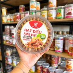 Bảng giá sỉ hạt Điều Rang Muối Gia Hưng  Thơm Ngon - Hạt Điều Xếp Hoa