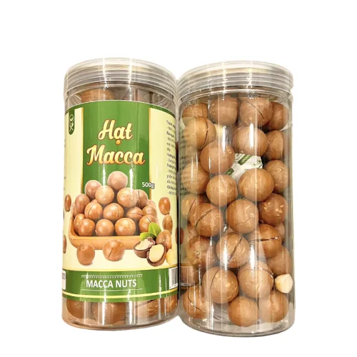 Khám phá Hạt Macca Tây Nguyên Nứt Vỏ 500g Hộp thuộc nhóm Trái cây sấy, hạt khô dinh dưỡng