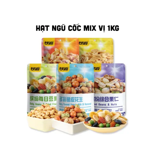 Hạt Ngũ Cốc Mix Vị Siêu Ngon - Hạt Dinh Dưỡng - Mix Hạt 1kg