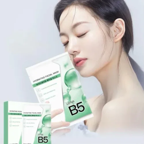 Hộp 10 Miếng Mặt Nạ B5 Hydrating Facial Mask Màu Xanh Lá
