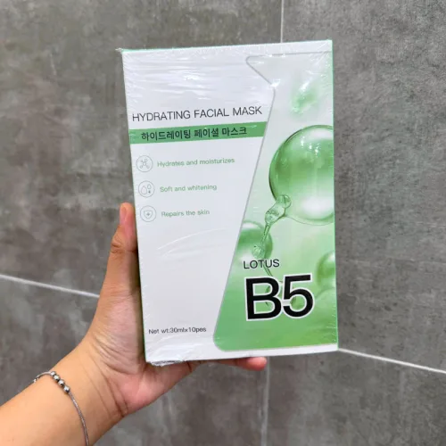 Hộp 10 Miếng Mặt Nạ B5 Hydrating Facial Mask Màu Xanh Lá