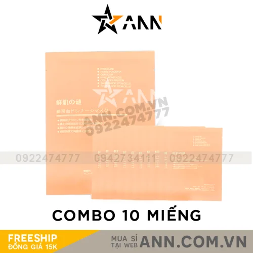 Hộp 10 miếng mặt nạ nhau thai cừu Rwine Beauty Chính Hãng
