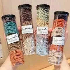 Đánh giá hộp 100 Dây Thun Buộc Tóc Cao Su - Thun Cột Tóc Kèm Hộp Đựng Thun 4cm
