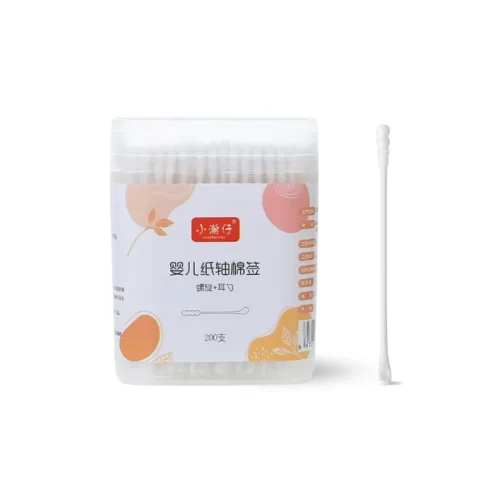Hình ảnh Hộp 200 Tăm Bông Ngoáy Tai - Tăm Bông Đầu Tròn Và Dẹt trong bộ sưu tập Vệ sinh, chăm sóc cá nhân
