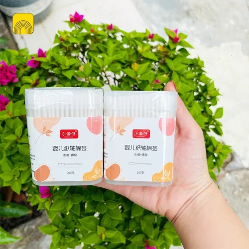 Chất liệu đầu bông và giới hạn thông tin — Hộp 200 Tăm Bông Ngoáy Tai