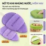 Amortals Hộp 3 Miếng Bông Mút Rửa Mặt Bọt Biển Có Chữ