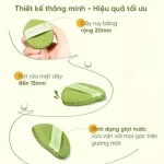 Amortals Hộp 3 Miếng Bông Mút Rửa Mặt Bọt Biển Có Chữ