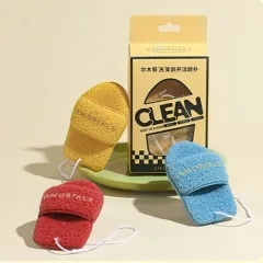 Bảng giá sỉ hộp 3 Miếng Bông Mút Rửa Mặt Bọt Biển Clean Easy To Clean Amortals (Có Chữ)