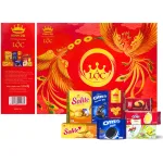 Hộp Bánh Tết Lộc Thịnh Vượng Số 2 - Bộ Quà Tết Cặp Công Kinh Đô Lộc Thinh Vượng 8 Món 1,0914kg
