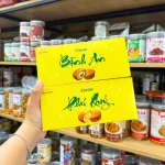 Hộp Bánh Tết Orion Custas Vạn Lộc - Bộ Quà Tết Custas Orion Vạn Lộc Mix 3 Vị Hộp 564g Gồm 6 Món